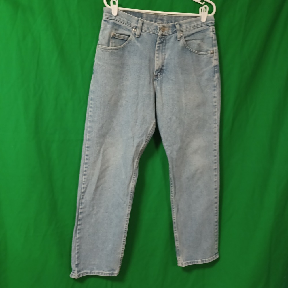 Wrangler Hero Authentic‎ Mens Relaxed Fit Jeans Light Wash Blue 32x30 976T1SB